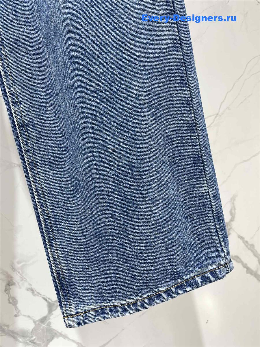 Pra*a blue five-pocket denim jeans