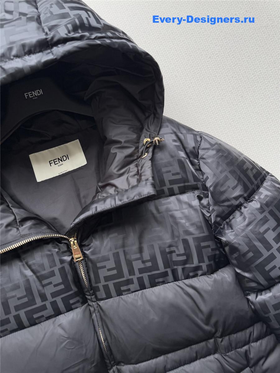 F**di ff monogram hooded jacket