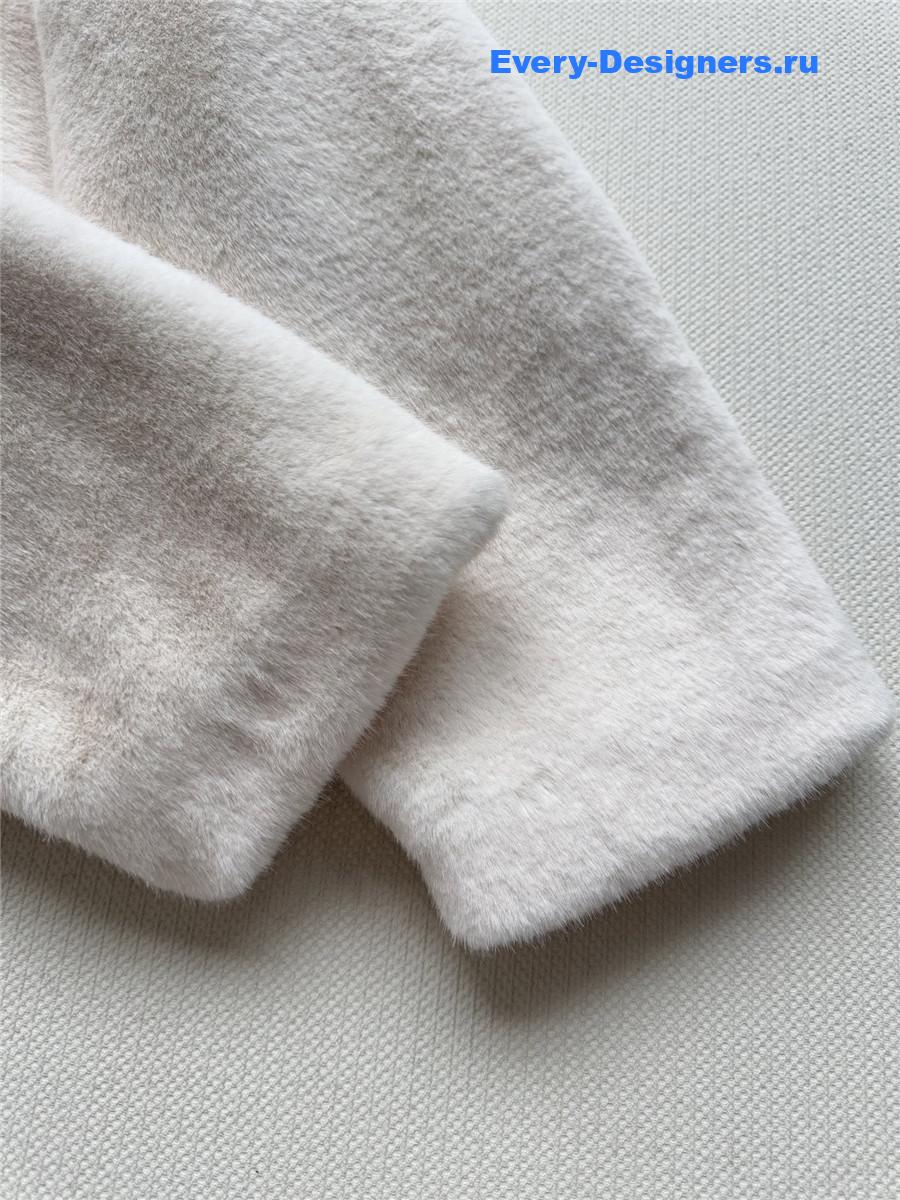 D10r white mink fur jacket