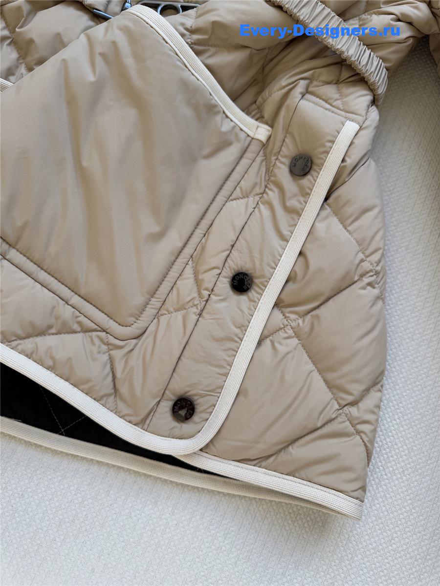 Moncler Cygne Faux Shearling-trimmed Down Jacket