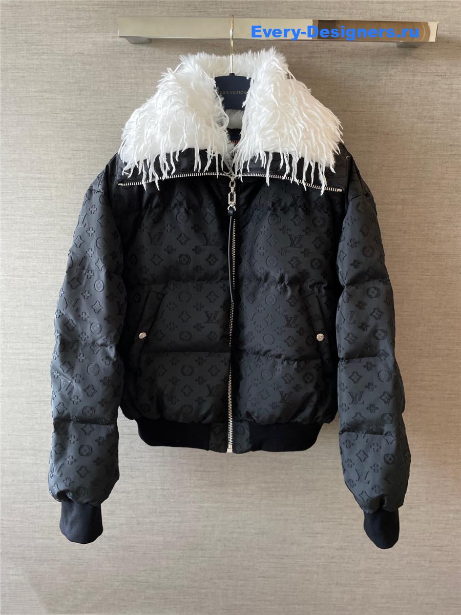 l0vis Vvtt0n feather collar puffer jacket