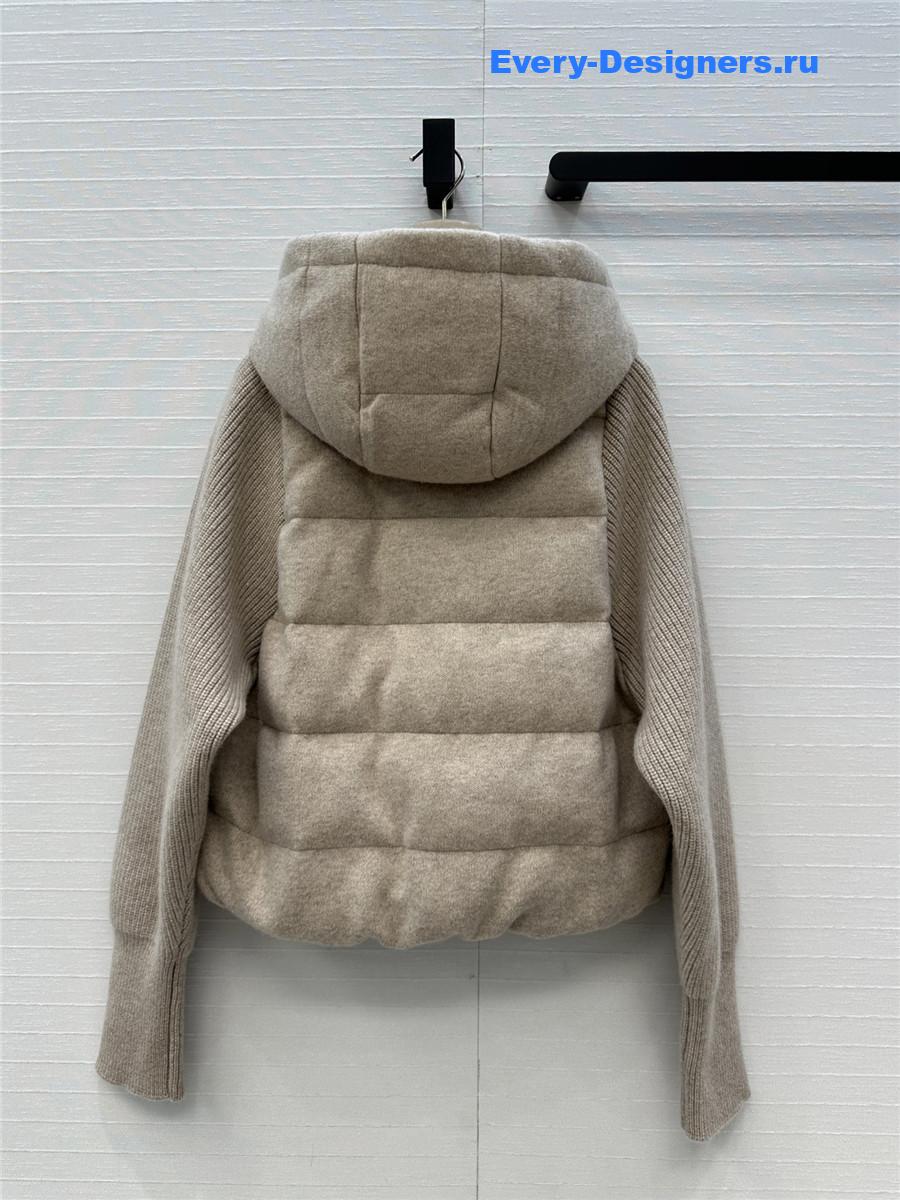 BC Mink Fur Down Hooded Jacket
