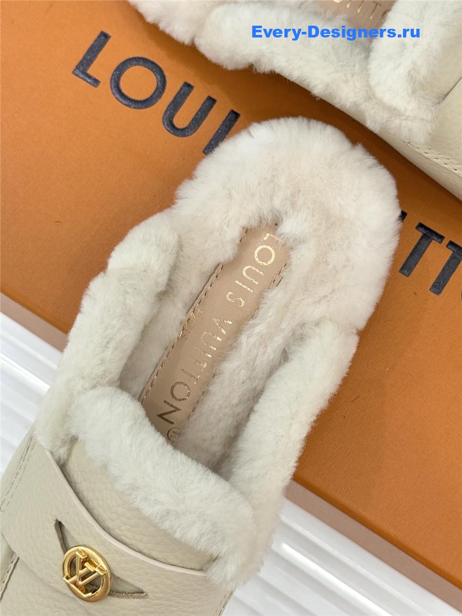 l0vis Vvtt0n white soho open back loafer