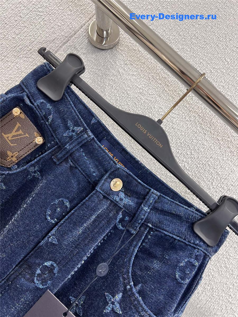 l0vis Vvtt0n monogram straight leg jeans