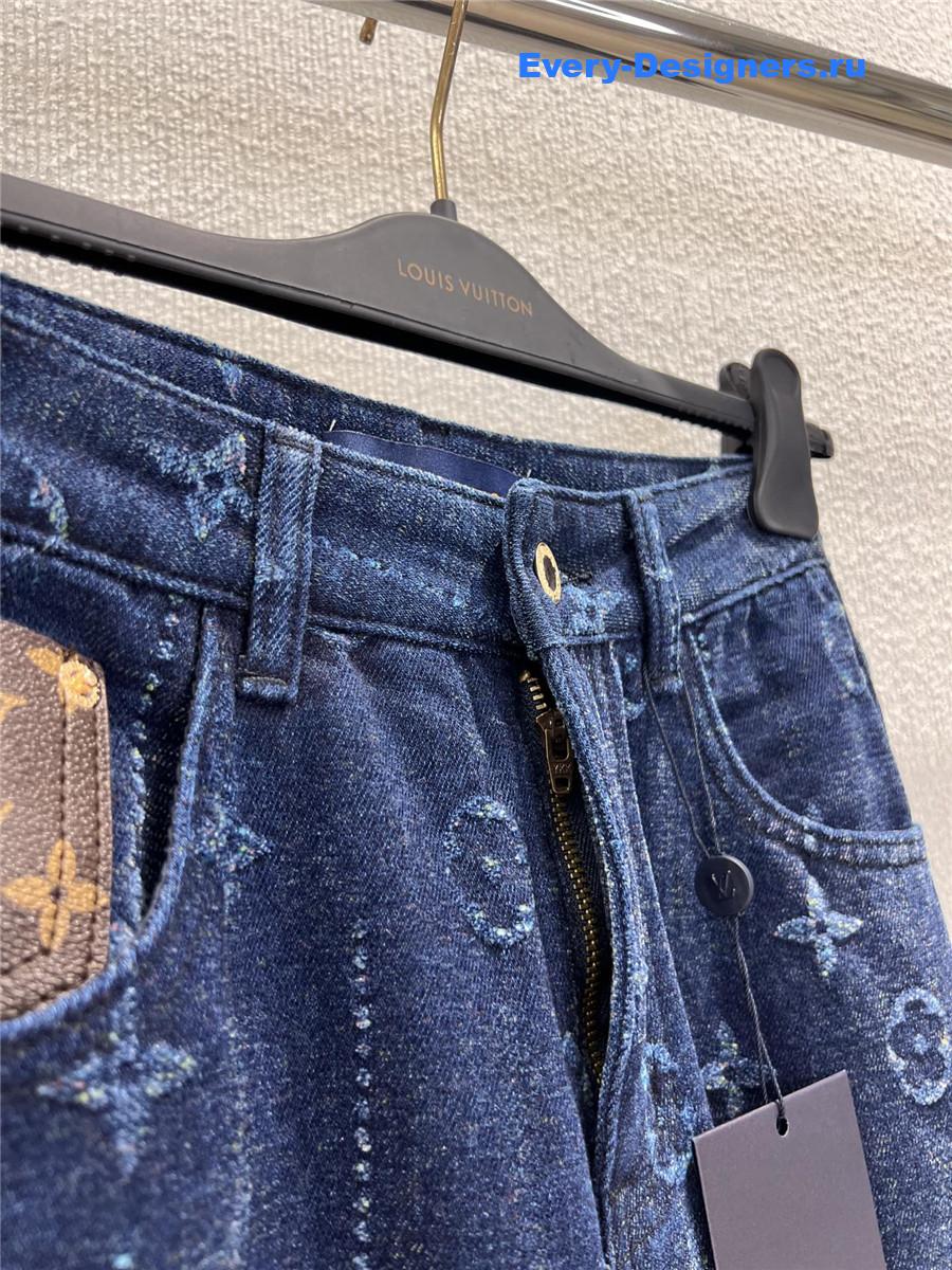 l0vis Vvtt0n monogram straight leg jeans