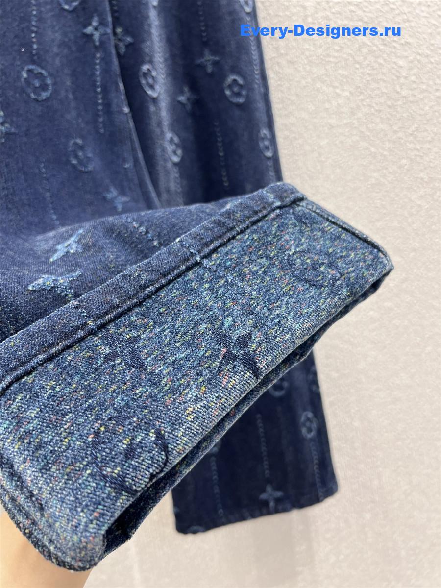 l0vis Vvtt0n monogram straight leg jeans