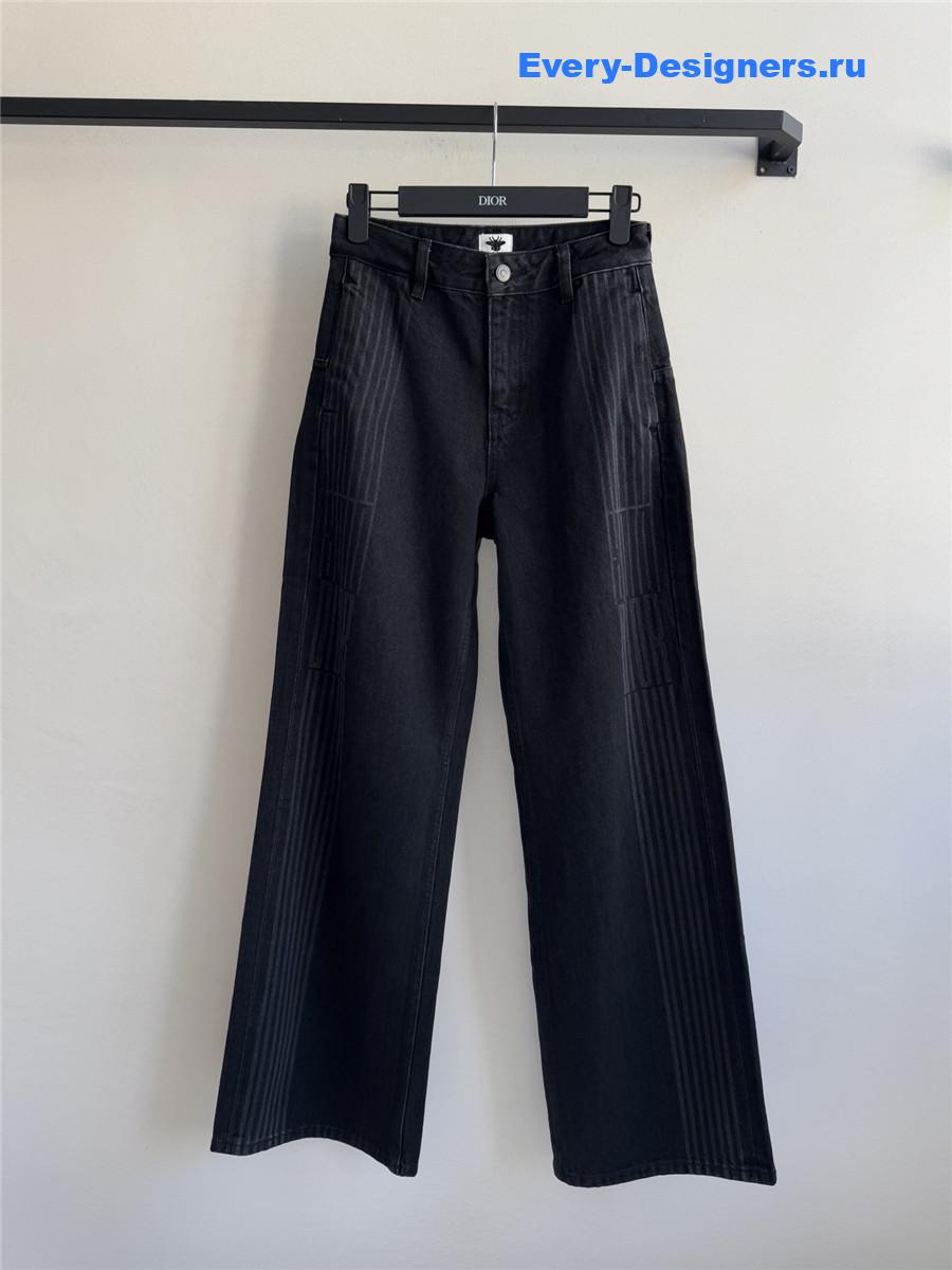 D10r black wide-leg jeans