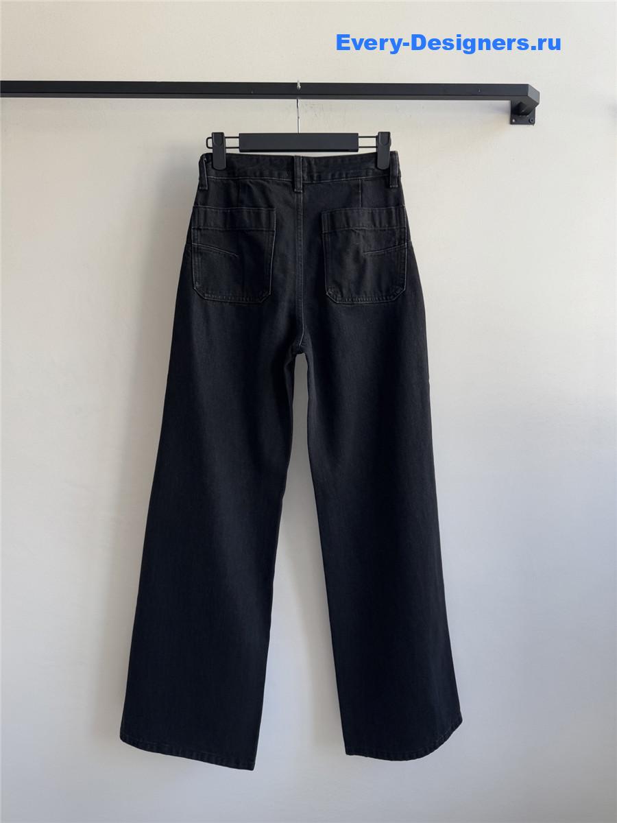 D10r black wide-leg jeans