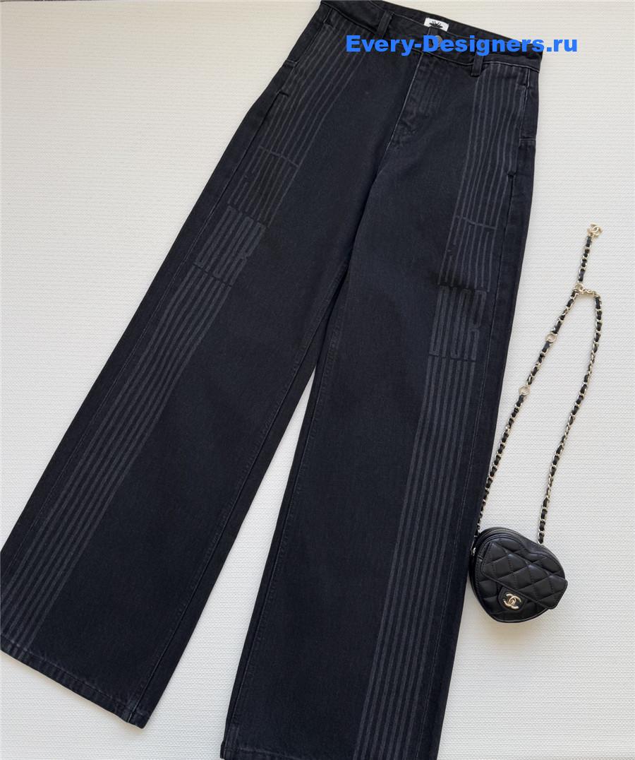 D10r black wide-leg jeans