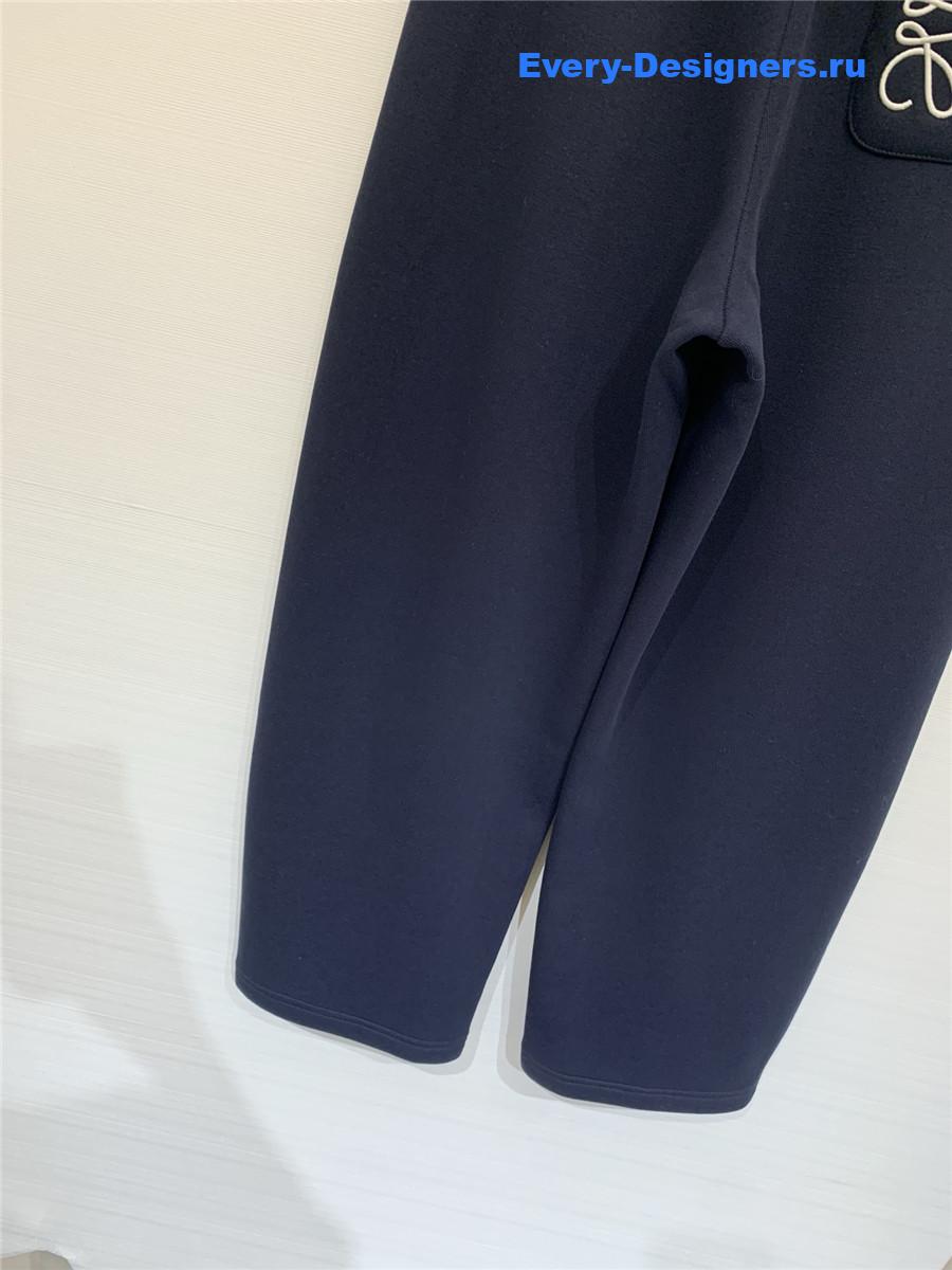 L0ew* anagram navy cotton jogging pants