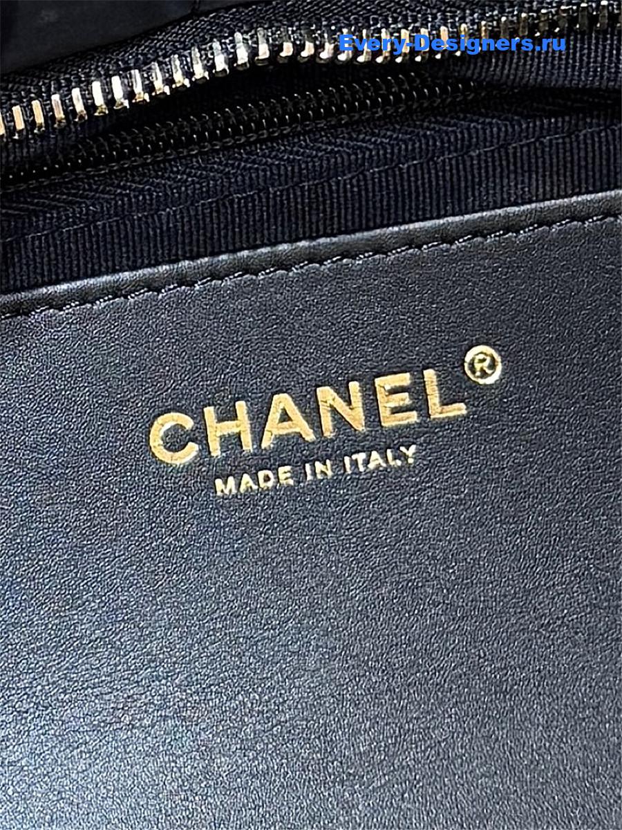 Ch**el 25k black velvet bow handbag