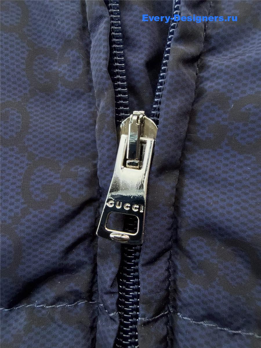 Gvc*1 printed technical poplin zip jacket