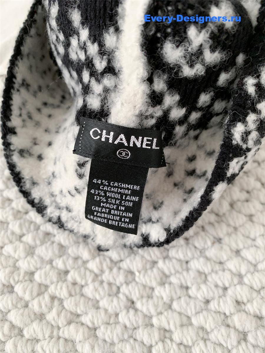 Ch**el black white gradient hat