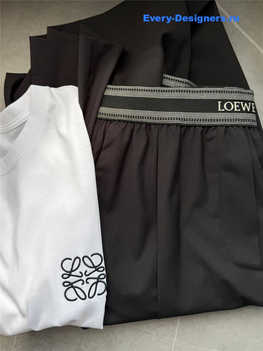 L0ew* black loose leg trousers