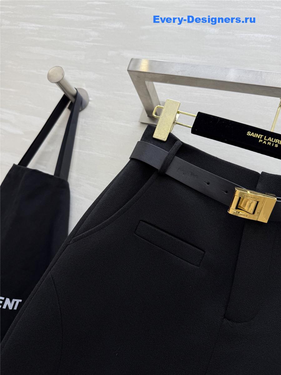 Sa1nt Lau*nt high rise plain midi skirt