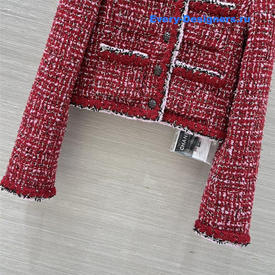 Ch**el red tweed jacket