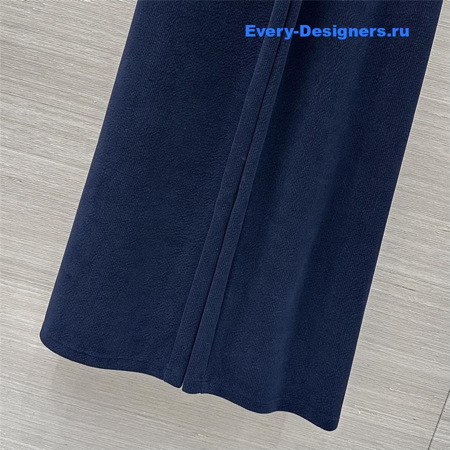 Miu Miu Navy Blue Drawstring Pants