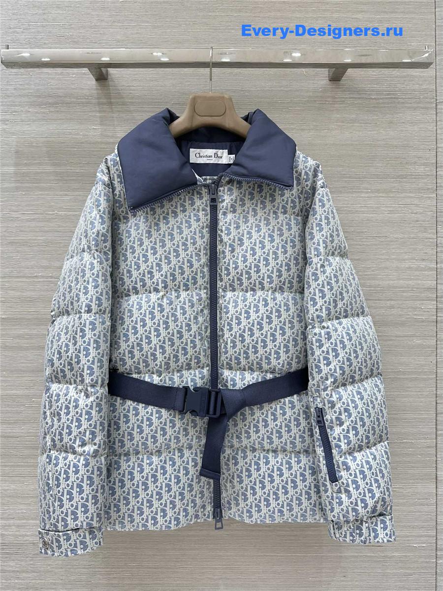 D10r D10ralps blue white quilted technical taffeta puffer jacket
