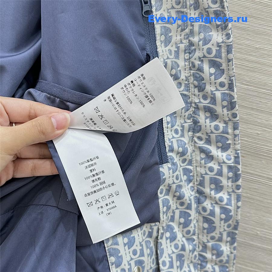 D10r D10ralps blue white quilted technical taffeta puffer jacket