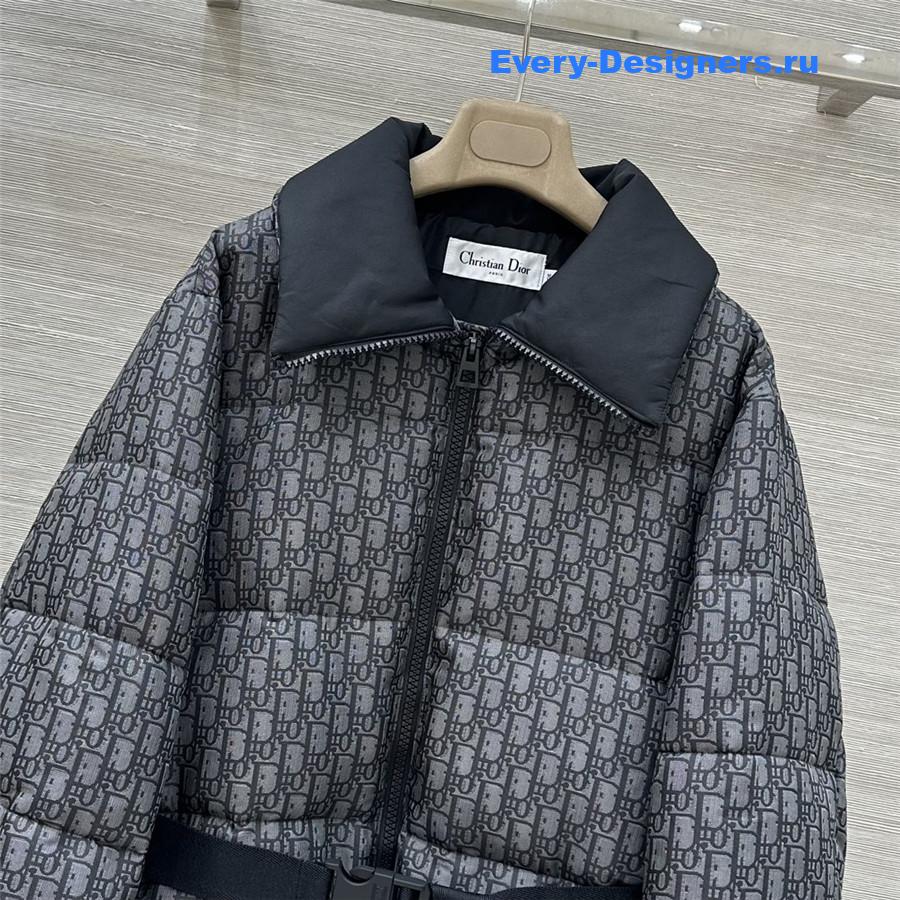 D10r D10ralps grey quilted technical taffeta puffer jacket