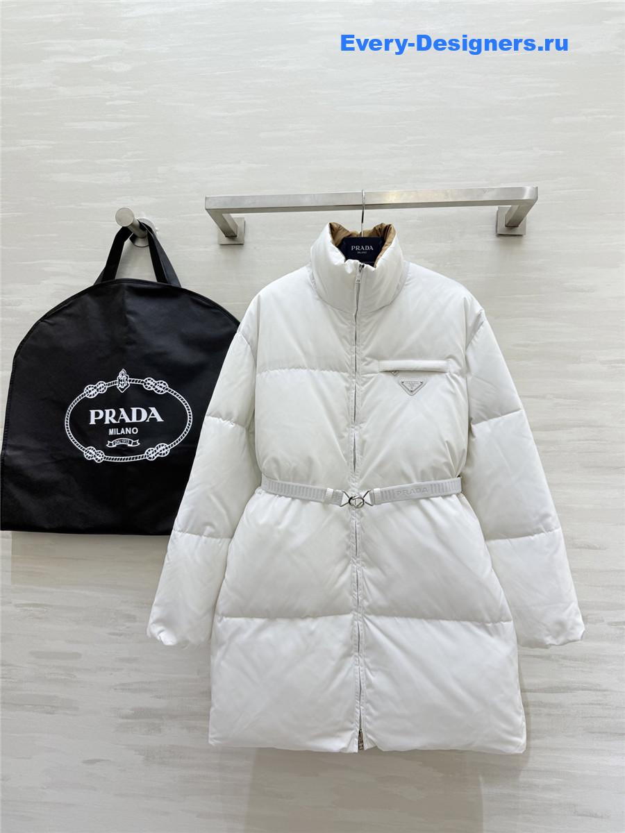 Pra*a white down jacket