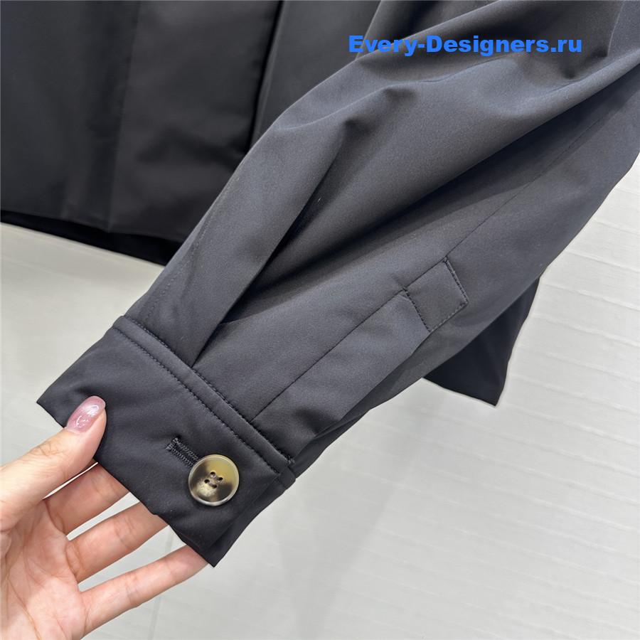 The R0w black collared jacket down jacket