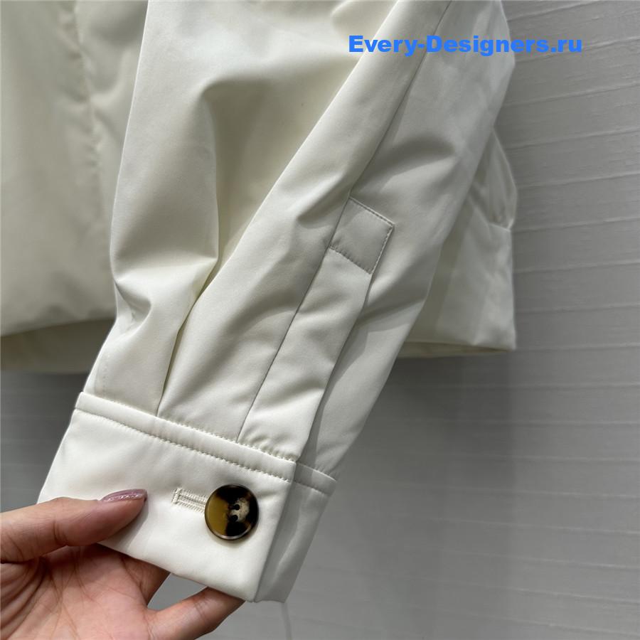 The R0w white collared jacket down jacket