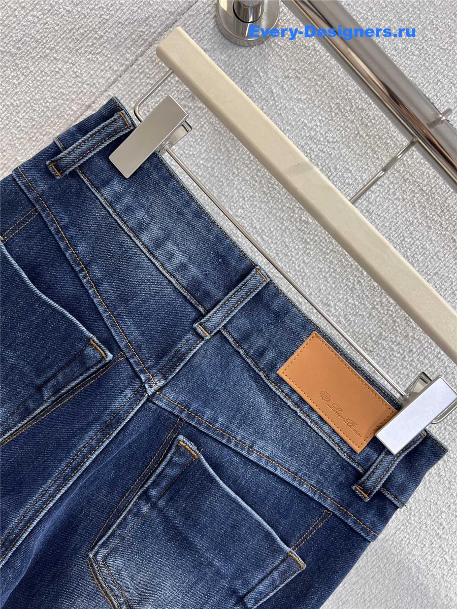 L0r0 P1ana blue flared jeans