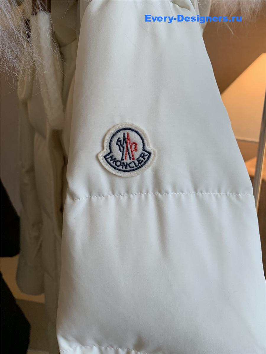 Moncler Ruvuma White Long Down Jacket