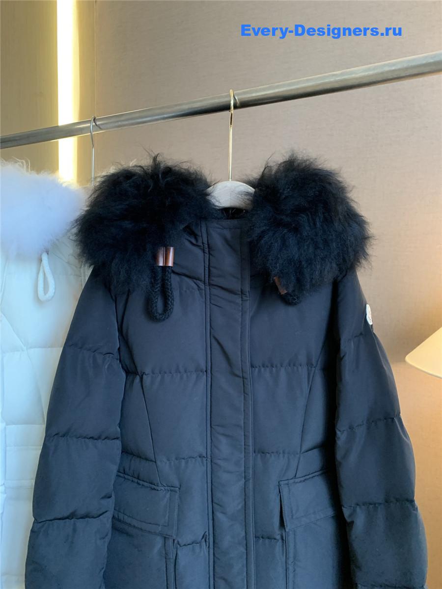Moncler Ruvuma Black Long Down Jacket