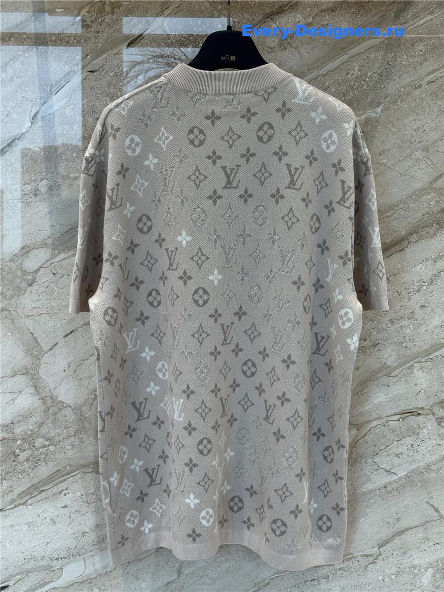 l0vis Vvtt0n monogram beige gradient t-shirt